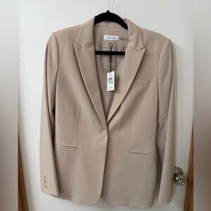 Calvin Klein Women's Beige Blazer